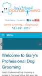 Mobile Screenshot of garysdoggrooming.com